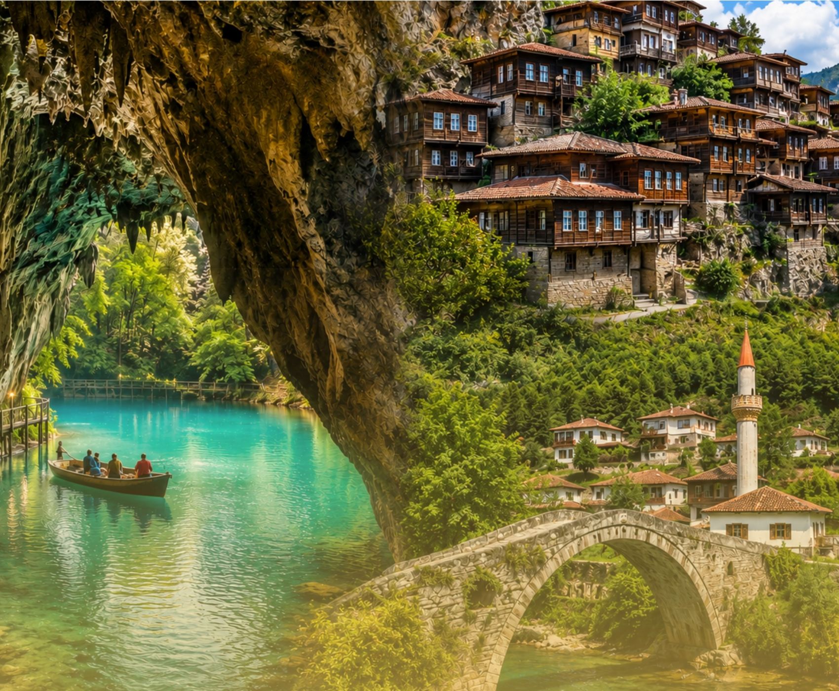 ALTINBEŞİK MAĞARASI & ORMANA DÜĞMELİ EVLER & İBRADI